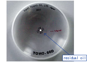 Measure residual oil by OPTICAL FLUID MEMBRANE THICKNESS MEASUREMENT TOOL