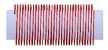 SINGLE SPIRAL PITCH of BRUSH ROLL